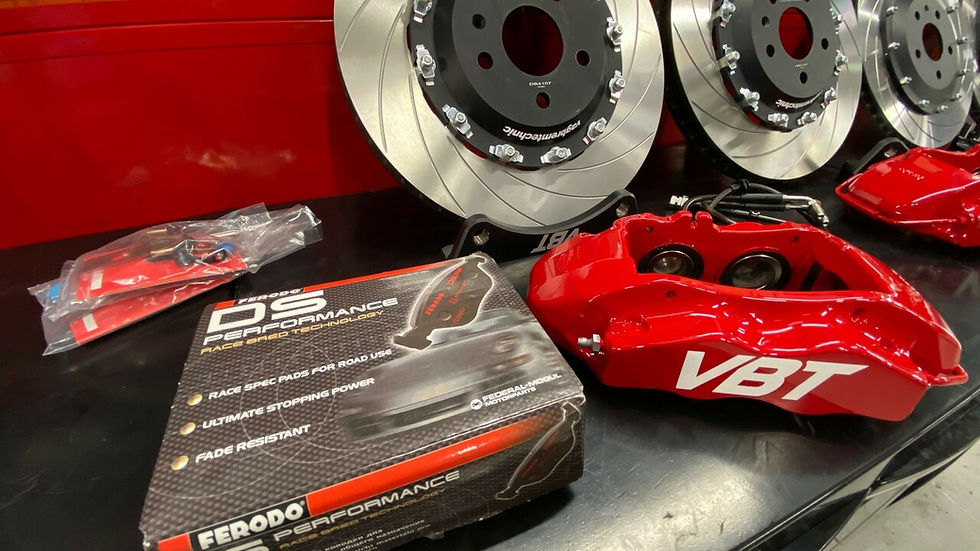 4 piston brembo calipers 362x32mm 2 piece disks