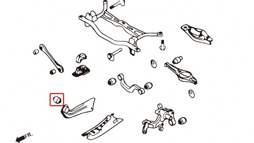 hardrace rear trailing arm pillowball